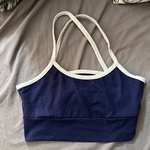 Dark blue crop top